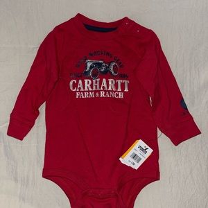 12 m carhartt onesie NEW WITH TAGS